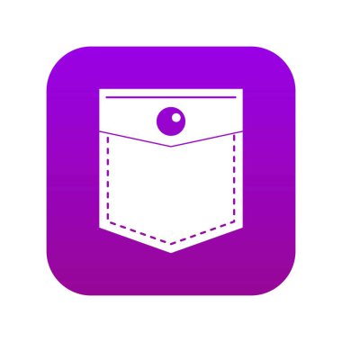 Siyah cep sembol simgesi dijital mor