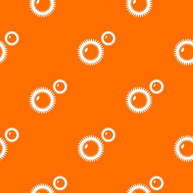 Mildew virüs deseni vektör turuncu