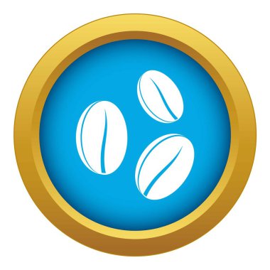 İzole kahve mavi simge vektör