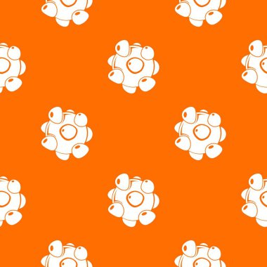 Coronavirus desen vektör turuncu