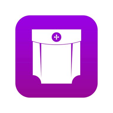 Cep tasarım simgesi dijital mor