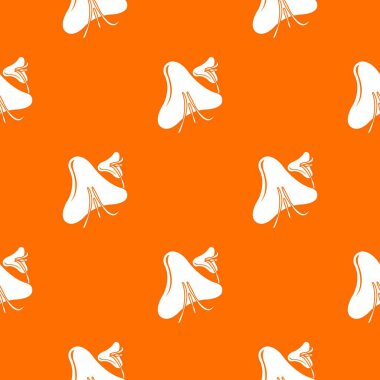 Çiçek virüsü desen vektör turuncu