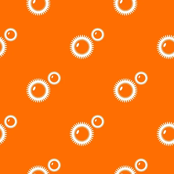 곰팡이 바이러스 패턴 벡터 오렌지 — 스톡 벡터