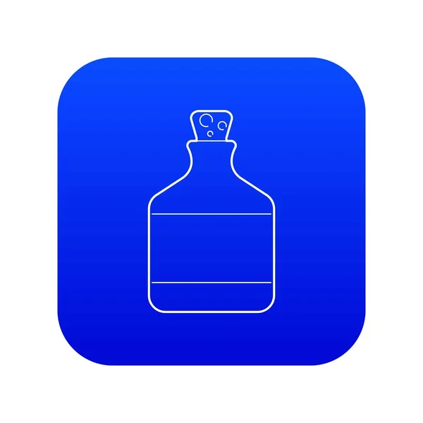 Etanol en botella icono azul vector — Archivo Imágenes Vectoriales