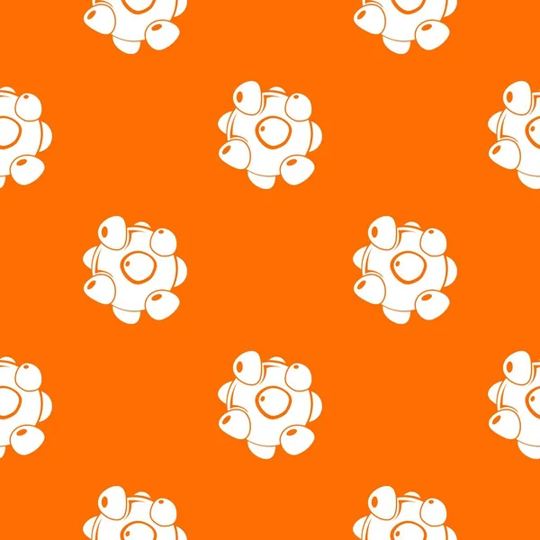 Coronavirus wzór pomarańczowy wektor — Wektor stockowy