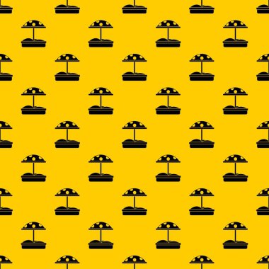 Kum ile noktalı şemsiye tasarlamak vektör