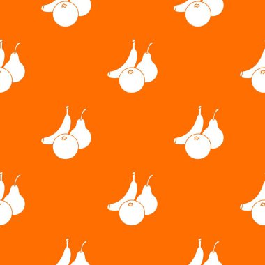 Meyve gıda desen vektör turuncu