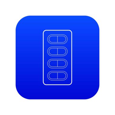 Tablet simge mavi vektör paketleme