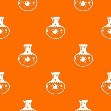 Kimyasal böcek deseni vektör turuncu