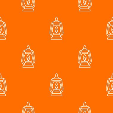 Madencilik lamba desen vektör turuncu