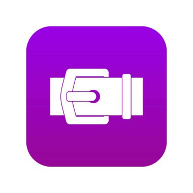 Zarif kemer simgesi dijital mor