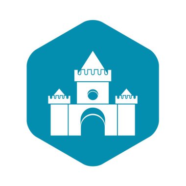 Fairytale kale simgesi, basit tarzı