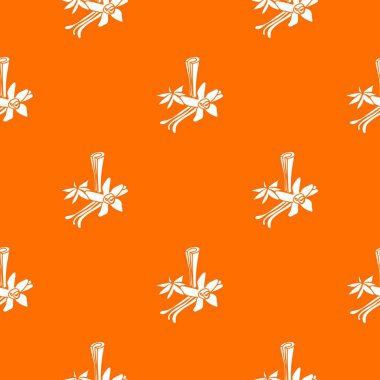 Baharatlar desen vektör turuncu