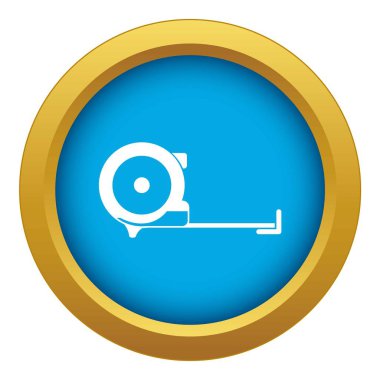 Yapı rulet izole mavi simge vektör