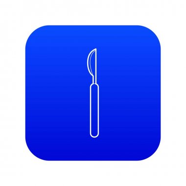 Neşter simgesi mavi vektör