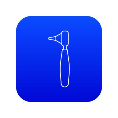 Diş enstrüman simgesi mavi vektör