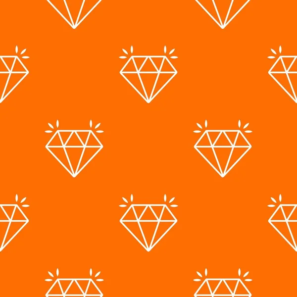 Mine modello diamante vettore arancione — Vettoriale Stock