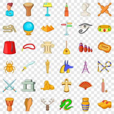 Heykel Icons set, karikatür tarzı