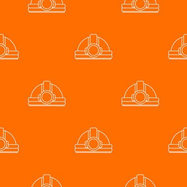 Madencilik kask desen vektör turuncu