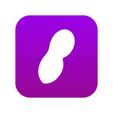 Fıstık simgesi dijital mor