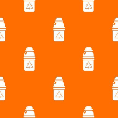 Saflaştırılmış su kabı desen vektör turuncu