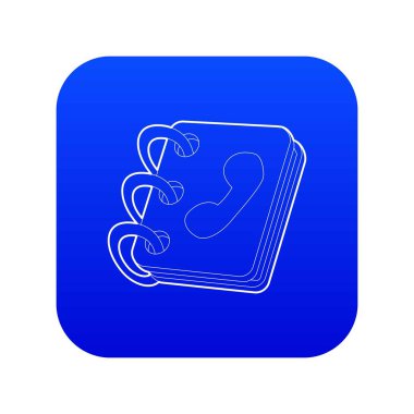 Not defteri simgesi mavi vektör