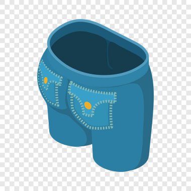 Kısa kutsal kişilerin resmi, izometrik 3d stili