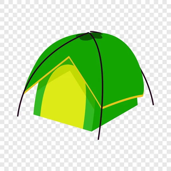 Kompaktowy namiot ikona, izometryczny styl 3d — Wektor stockowy