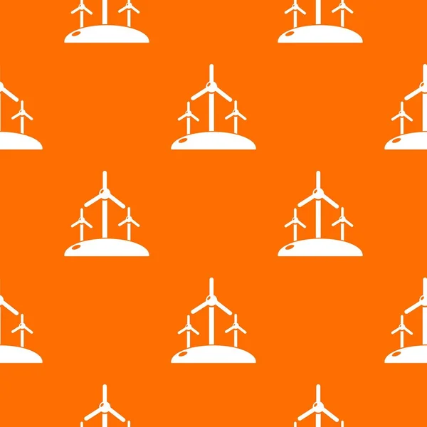 Energy windmill pattern vector orange — Stock Vector