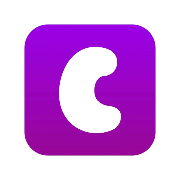 Cashew icon digital purple — Stock Vector