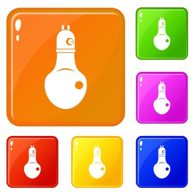 Lamba simgeler vektör renk ayarla