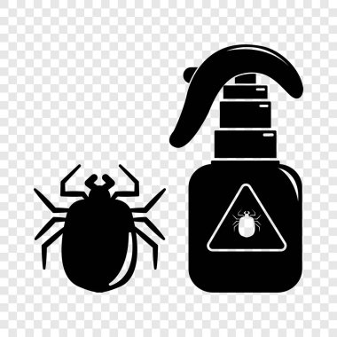 Sprey simgesi, basit siyah stil