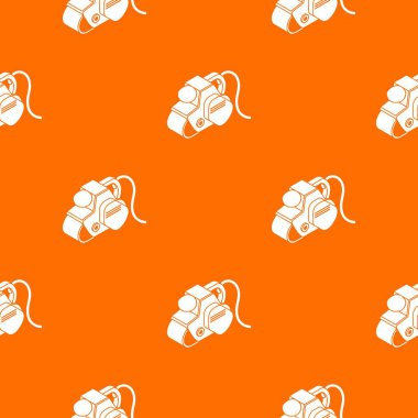 Elektrikli alet deseni vektör turuncu