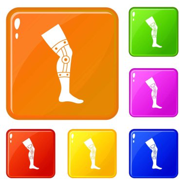 Retentive bandaj simgeleri vektör renk ayarlamak