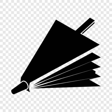 Yangın körük simgesi, basit siyah stil