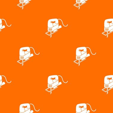 Kablolu jig testere desen vektör turuncu