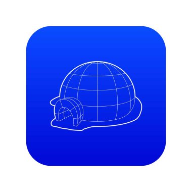 Igloo simgesi mavi vektör
