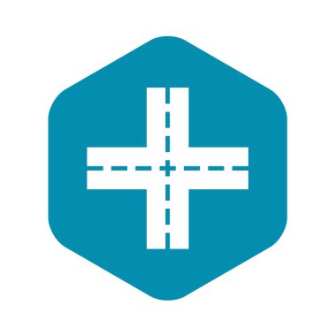 Geçiş yolu simgesi, basit stil