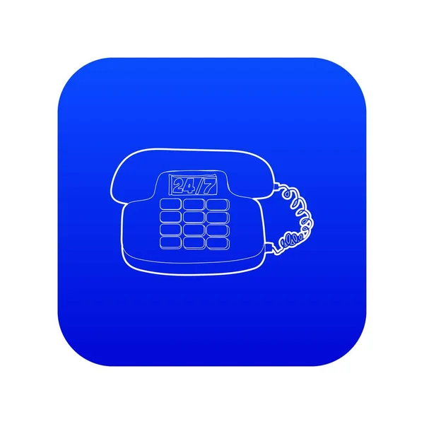 Telefon-Symbol blauer Vektor — Stockvektor