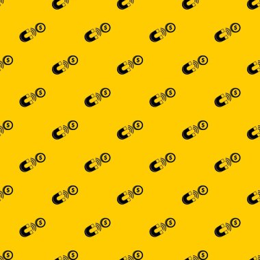 Mıknatıs ile para tasarlamak vektör