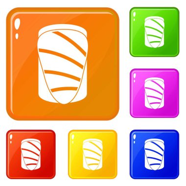 Somon simgeler vektör renk ayarla