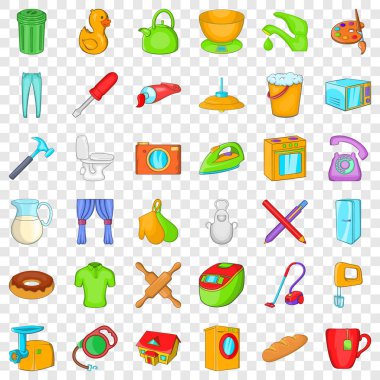 Demir simgeler ayarla, tarzı çizgi film