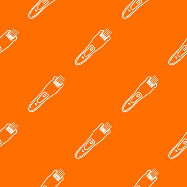 Elektrikli saç makası desen vektör turuncu