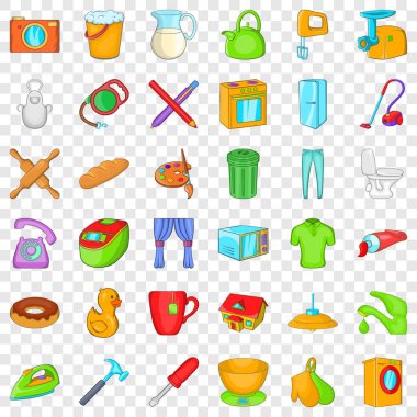 Oklava Icons set, karikatür tarzı