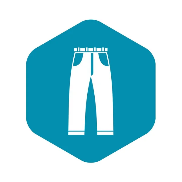 Ícone de jeans, estilo simples —  Vetores de Stock