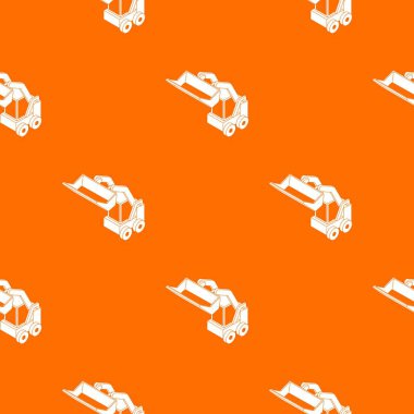 Bobcat makine desen vektör turuncu