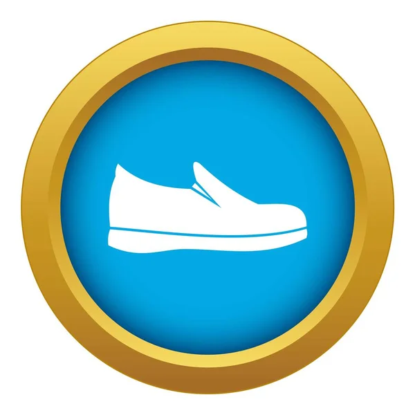 Schoenen pictogram blauw vector geïsoleerd — Stockvector