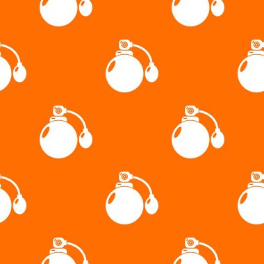 Retro parfüm şişe desen vektör turuncu