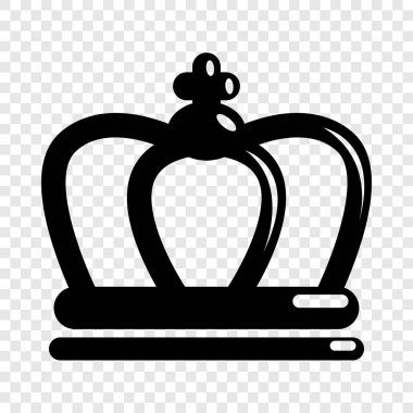 Britanya taç simgesi, basit siyah stil