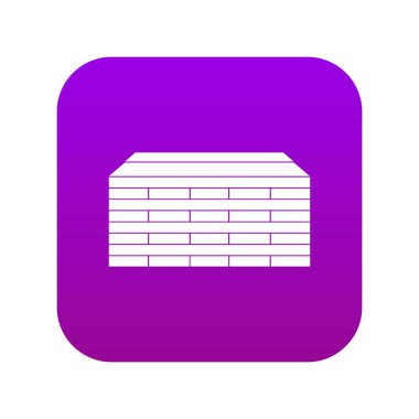 Ahşap palet simgesi dijital mor